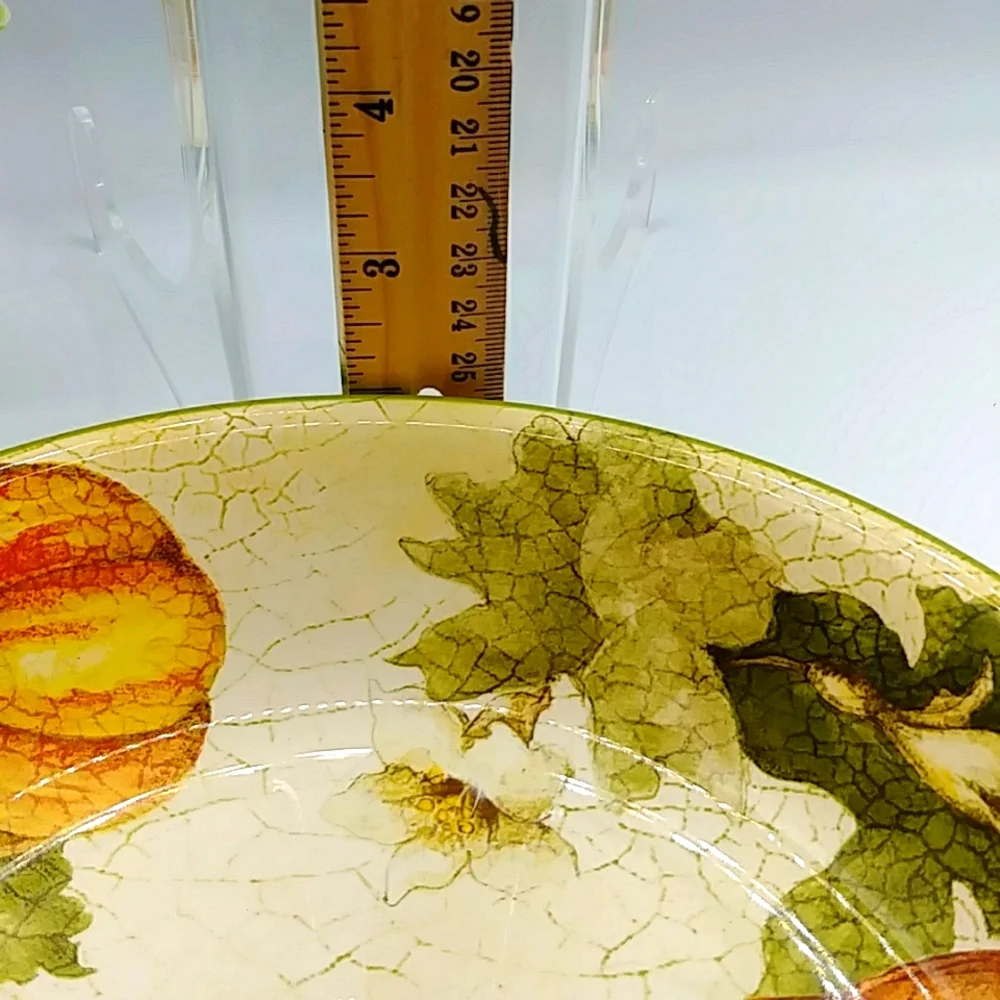 Pier 1 Autumn Pumpkin & Squash Large Bowl